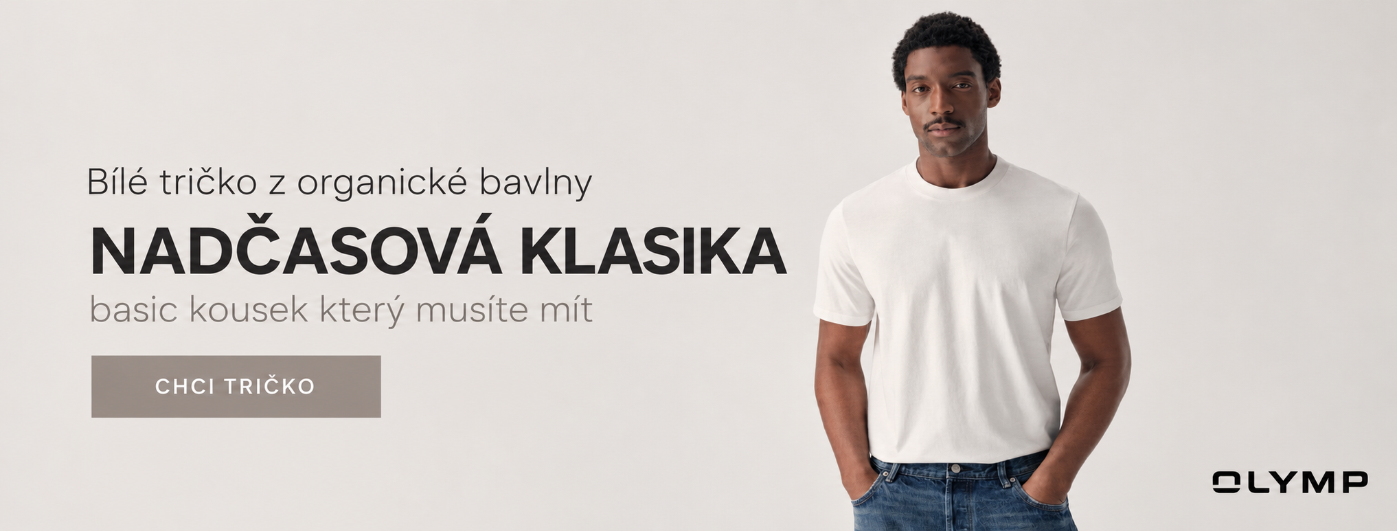 bílé tričko - bavlněné tričko - organická bavlna