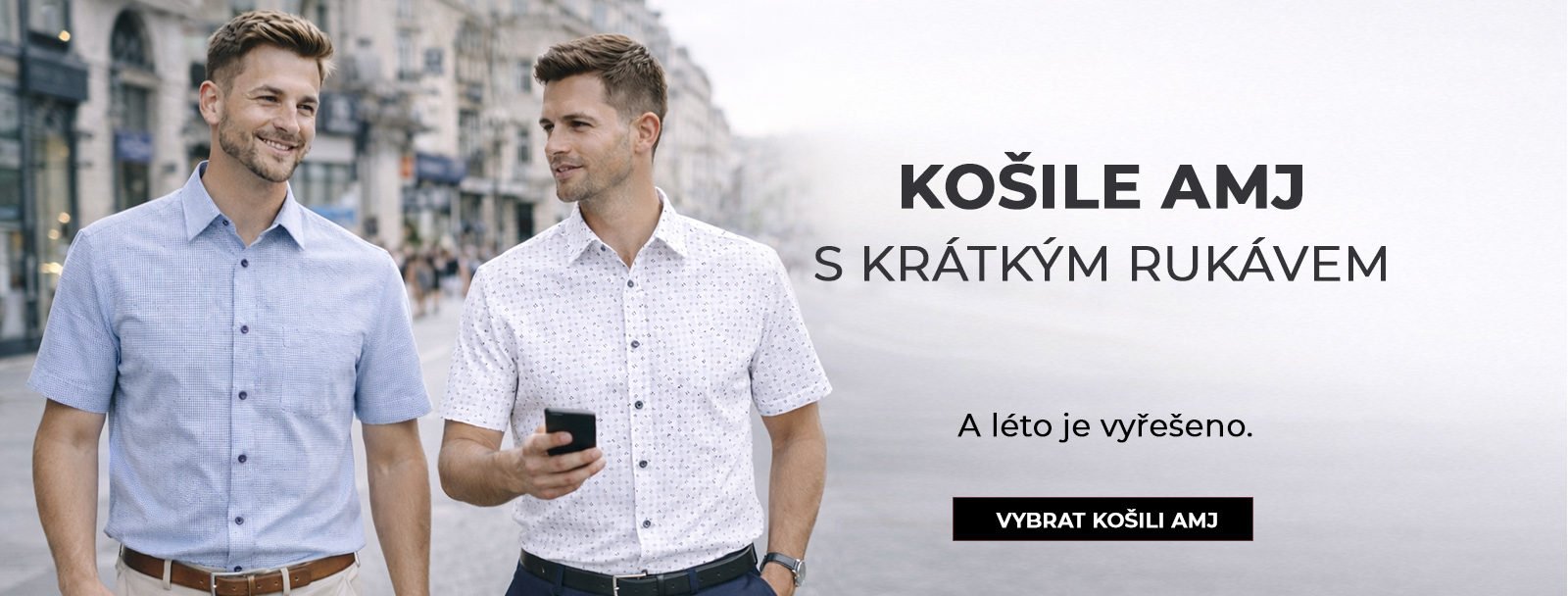 Košile AMJ s krátkým rukávem