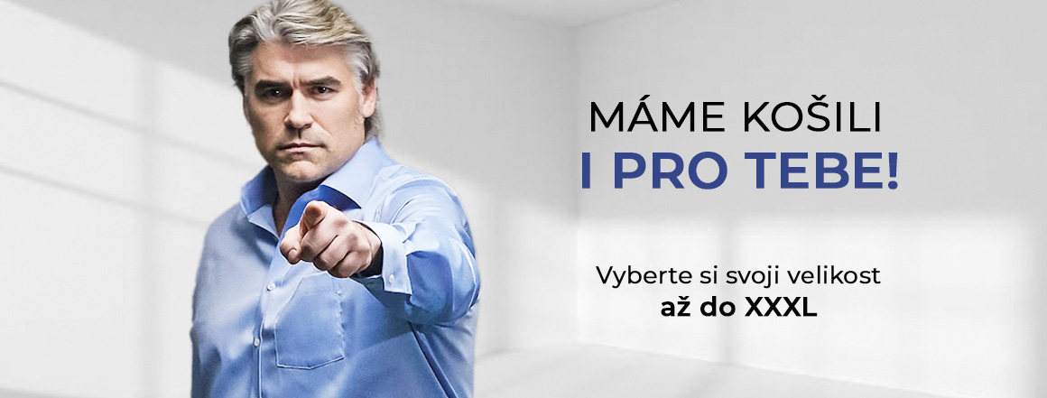 Košile ve větších velikostech. Košile ve velikosti XXL