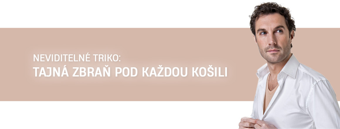 triko pod košili - neviditelné triko pod košili