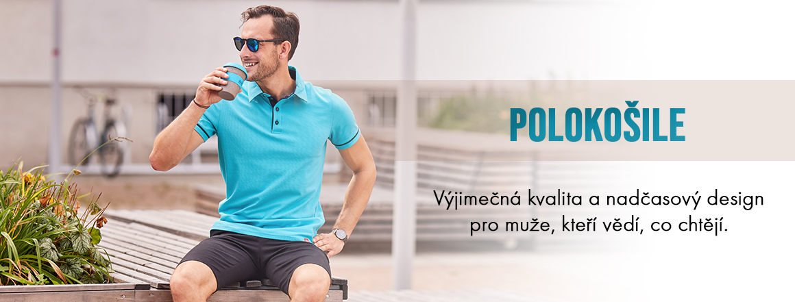 pánské polokošile, trička s límečkem, cityzen