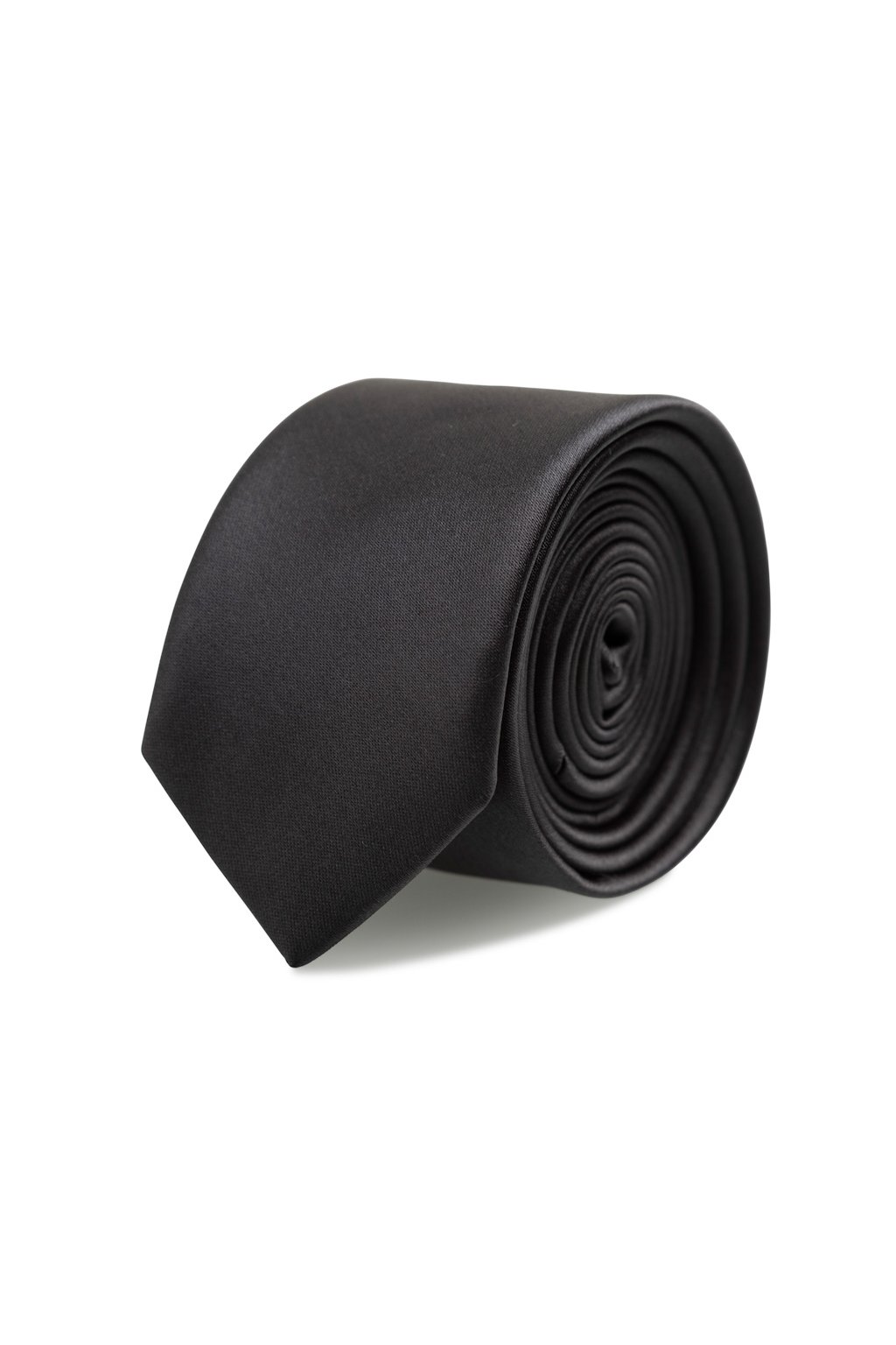 Slim kravata s kapesníčkem Carlo Cardini - antracitová