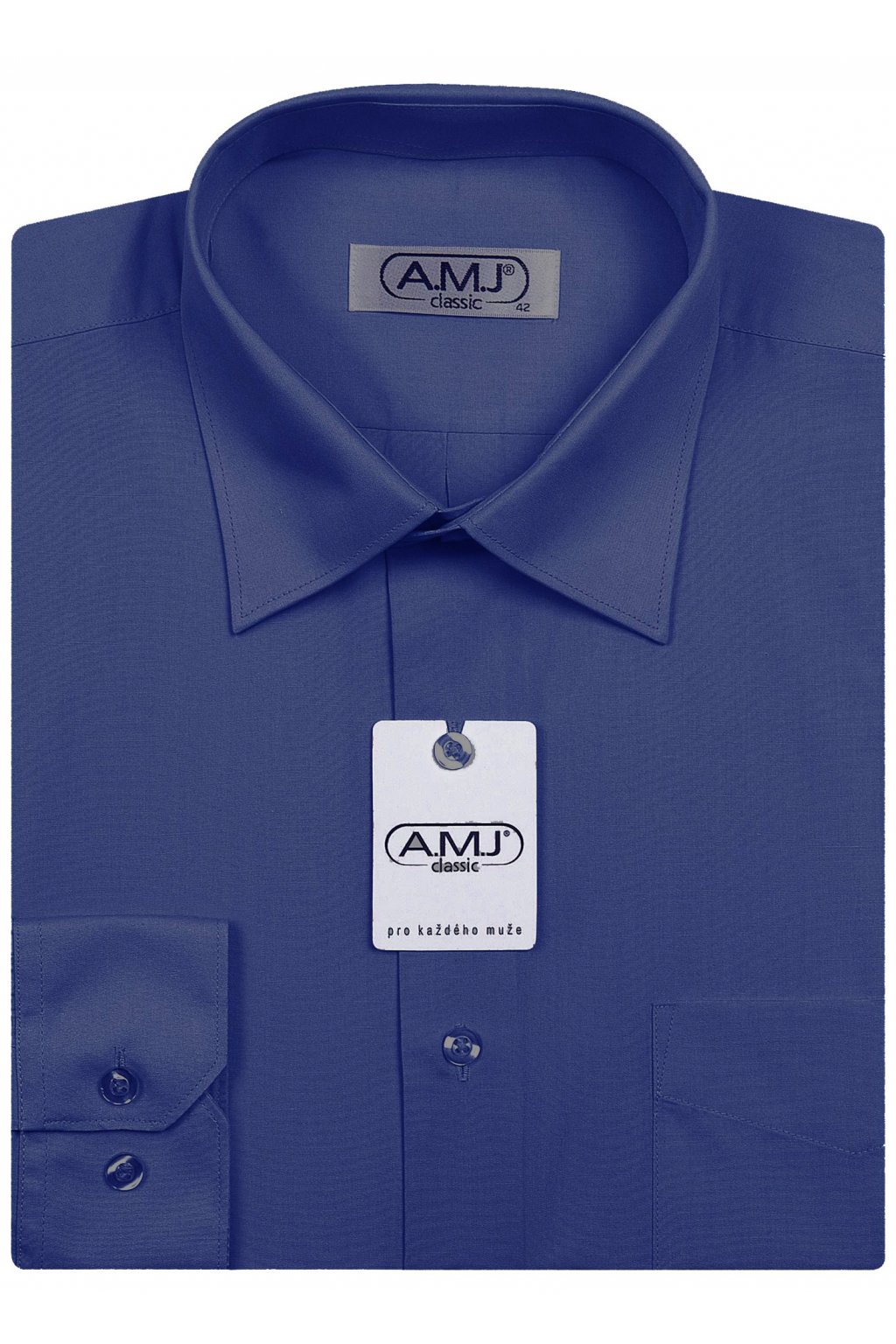 Pánská košile AMJ Comfort fit - tmavě modrá