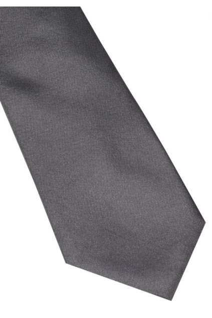 Úzká hedvábná kravata Eterna - šedá
