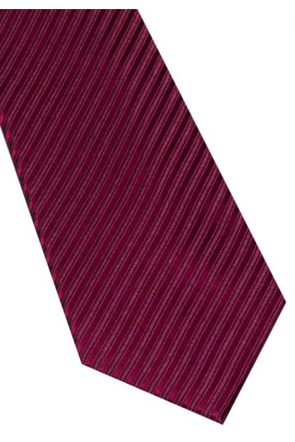 Hedvábná kravata Eterna - pruhovaná bordó