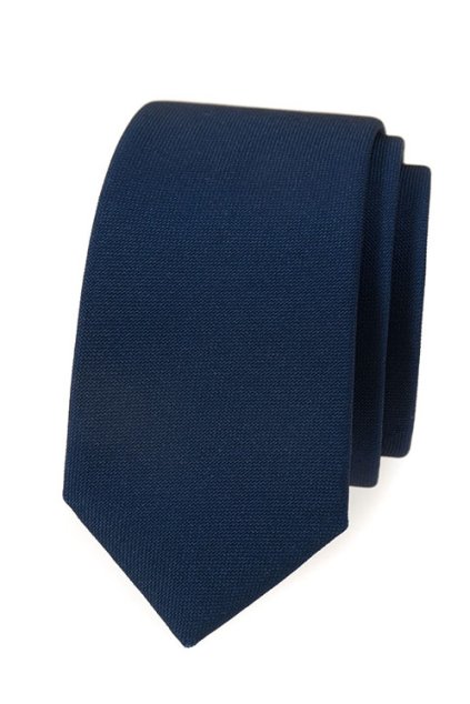 Úzká Kravata Avantgard - navy modrá
