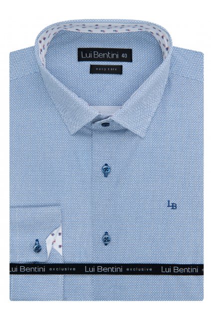 Košile AMJ - kolekce Lui Bentini - Comfort fit - světle modrá