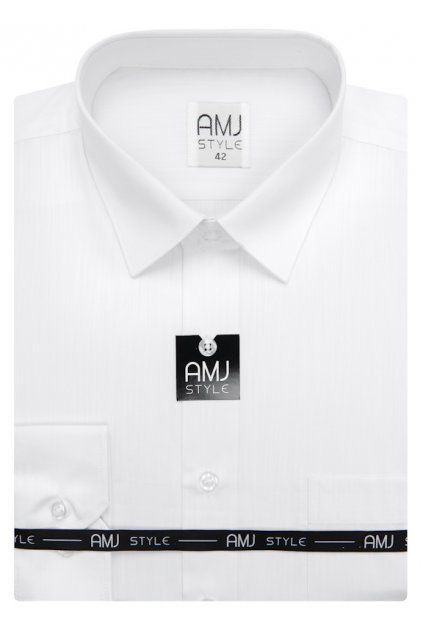Pánská košile AMJ Comfort fit - bílá