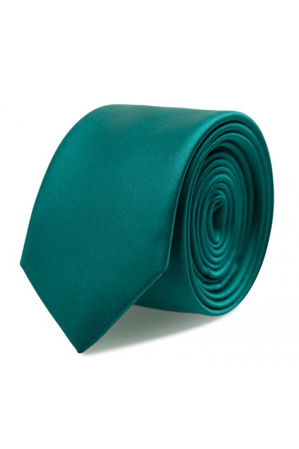 Slim kravata s kapesníčkem Brinkleys - smaragdová