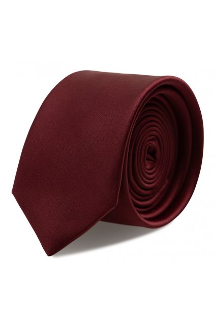 Slim kravata s kapesníčkem Brinkleys - marsala