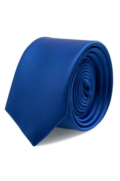 Slim kravata s kapesníčkem Brinkleys - královská modrá