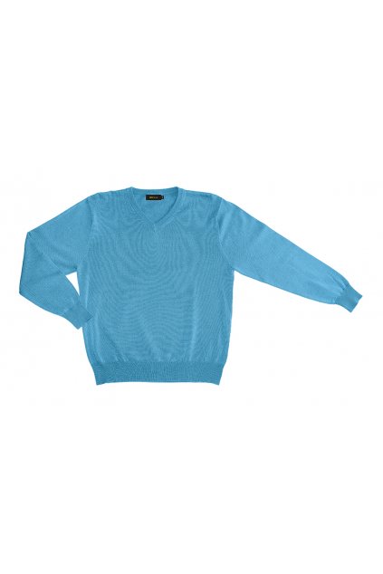 Pánský svetr AMJ Style - tyrkysový