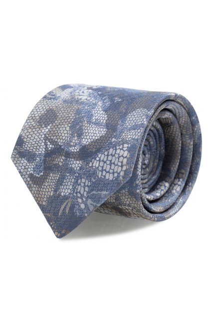 Slim kravata Brinkleys - modro-béžová