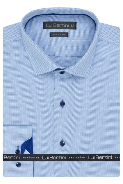 Košile AMJ - kolekce Lui Bentini - Comfort fit - modrá