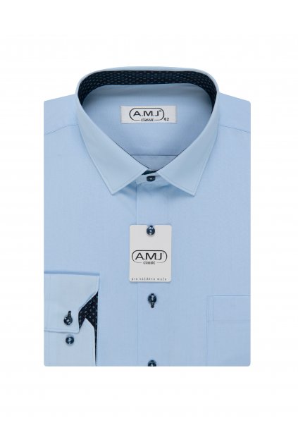 Pánská košile AMJ Comfort fit - modrá