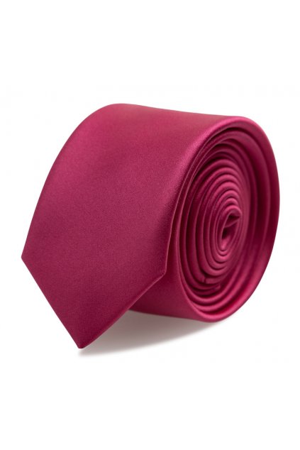 Kravata XL s kapesníčkem Brinkleys - viva magenta (sytě růžová)