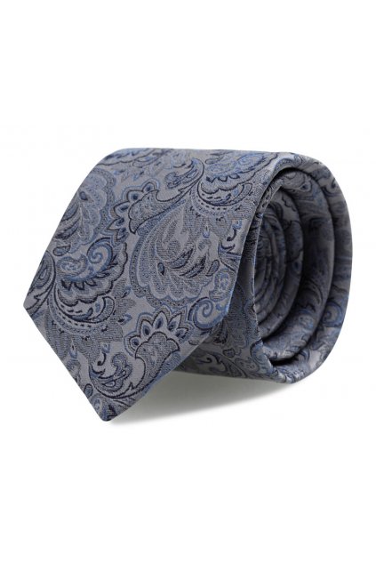 Kravata s kapesníčkem Brinkleys - modro-stříbrná