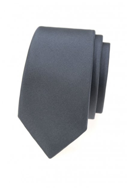 Úzká kravata Avantgard - šedá