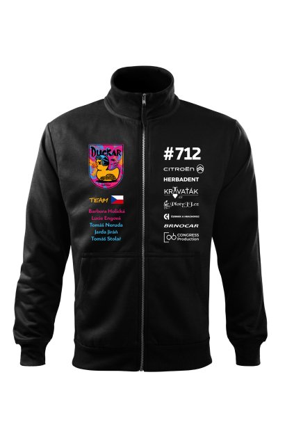 mikina pan predni zip