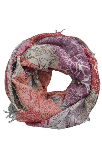 Elegantní italská šála z ramie a modalu