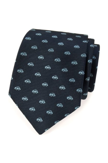 Kravata Avantgard - navy / auta