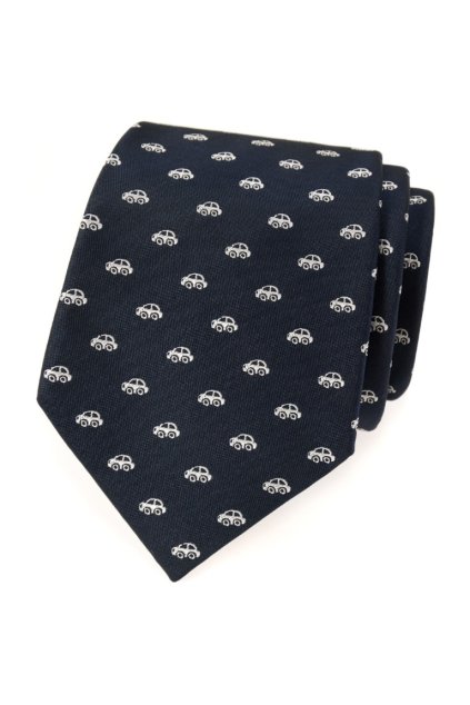 Kravata Avantgard - navy / auta