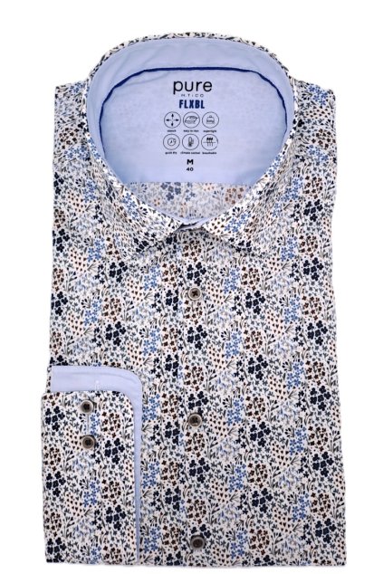 Košile Pure Slim Fit "FLXBL" květinový vzor