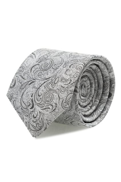 Slim kravata Brinkleys - stříbrná