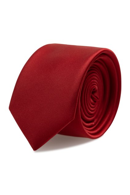 Prodloužená kravata XL Carlo Cardini - vínová