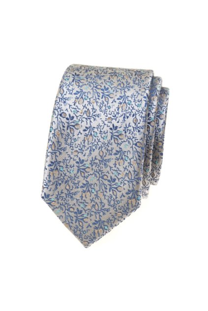 Úzká kravata Avantgard - modrá