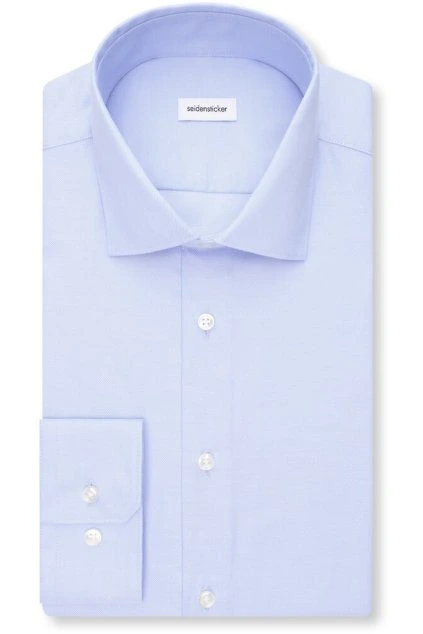 Košile Seidensticker Slim Fit Twill modrá