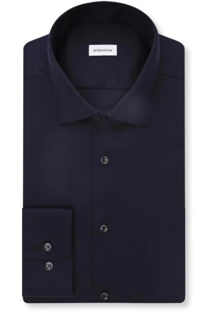 Košile Seidensticker Slim Fit Twill navy