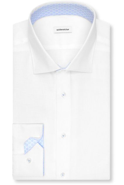 Košile Seidensticker Slim Fit Struktur bílá