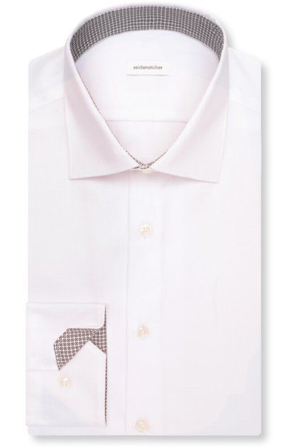 Košile Seidensticker Slim Fit Struktur bílá
