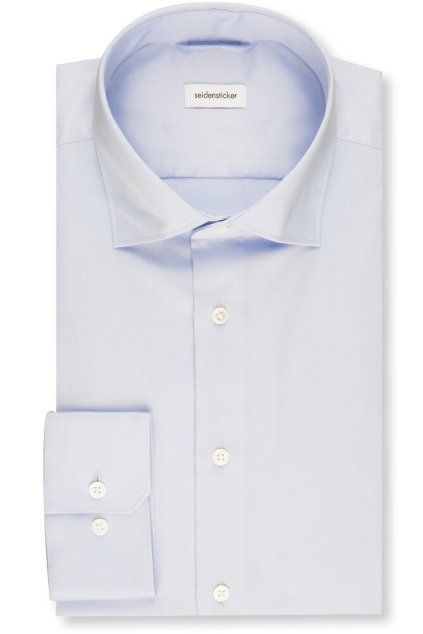 Košile Seidensticker X-slim Satin modrá