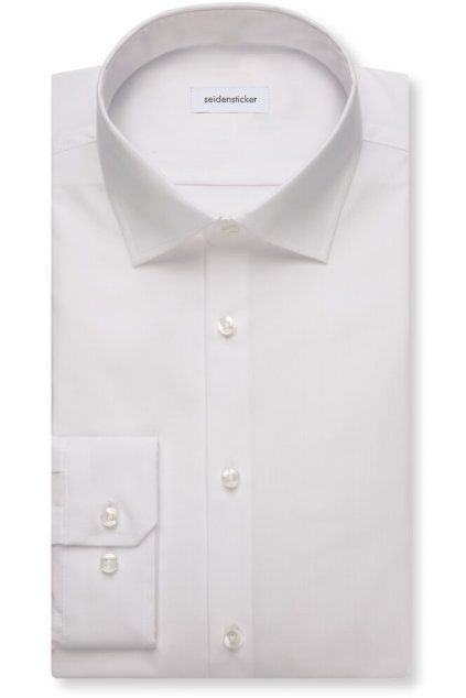 Košile Seidensticker Shaped Popeline bílá