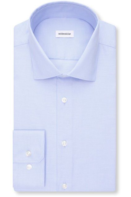 Košile Seidensticker Shaped Popeline modrá