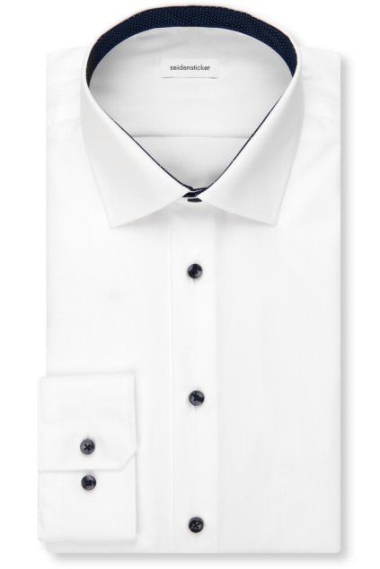 Košile Seidensticker Shaped Popeline bílá