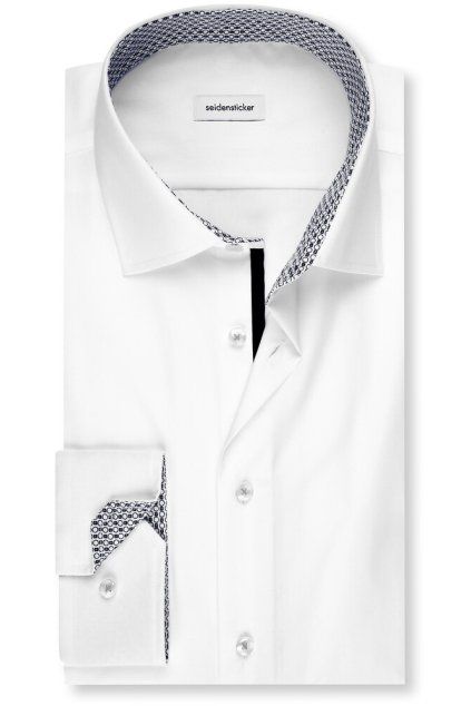Košile Seidensticker Shaped Popeline bílá