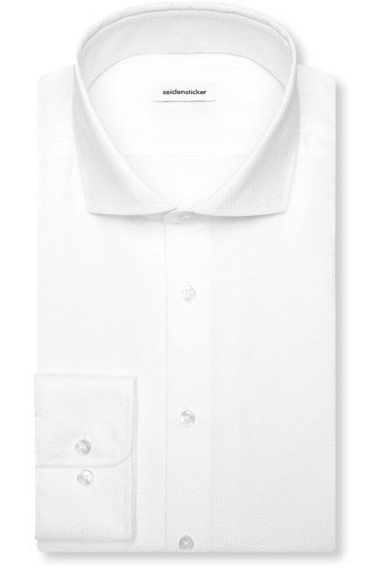 Košile Seidensticker Shaped Struktur bílá