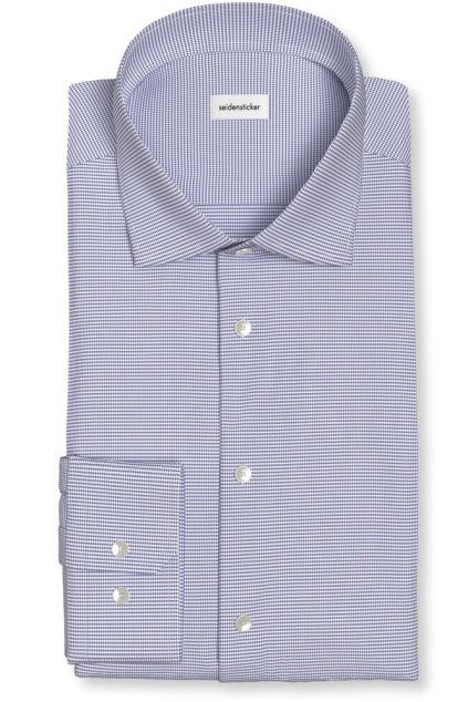 Košile Seidensticker Shaped Struktur modrá