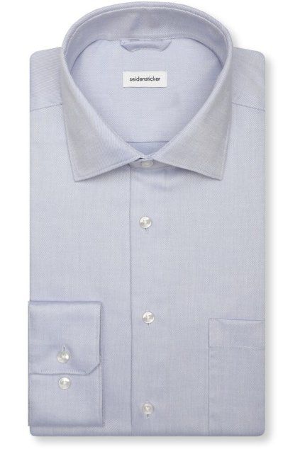 Košile Seidensticker Regular Twill modrá