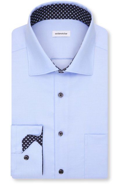 Košile Seidensticker Regular Twill modrá