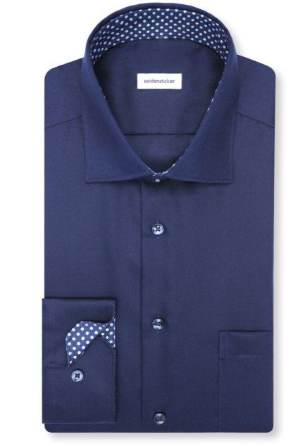 Košile Seidensticker Regular Twill navy