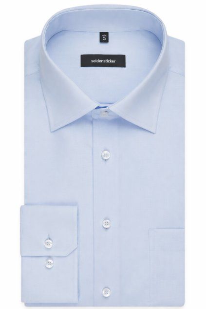 Košile Seidensticker Regular popeline modrá