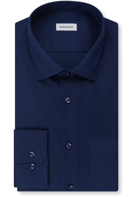 Košile Seidensticker Regular popeline navy