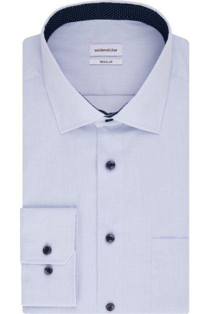 Košile Seidensticker Regular popeline modrá