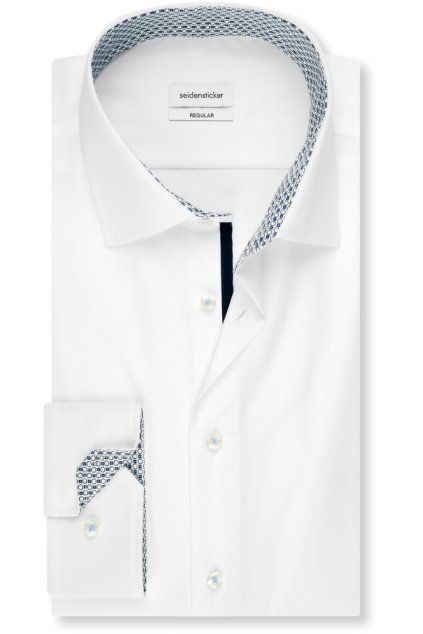 Košile Seidensticker Regular popeline bílá