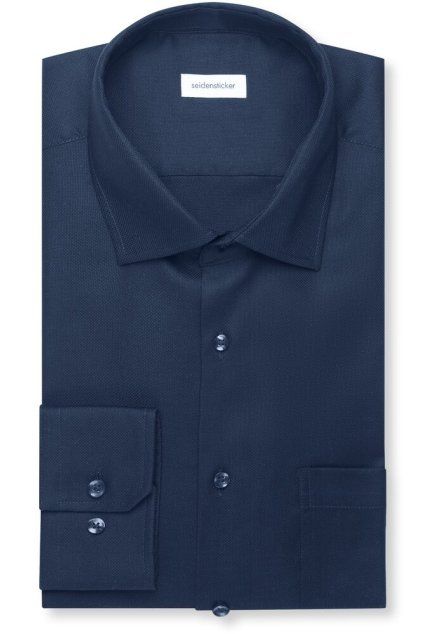 Košile Seidensticker Regular Struktur navy