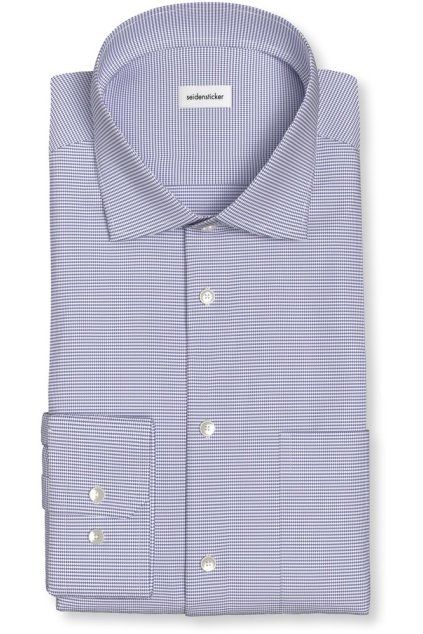 Košile Seidensticker Regular Struktur modrá